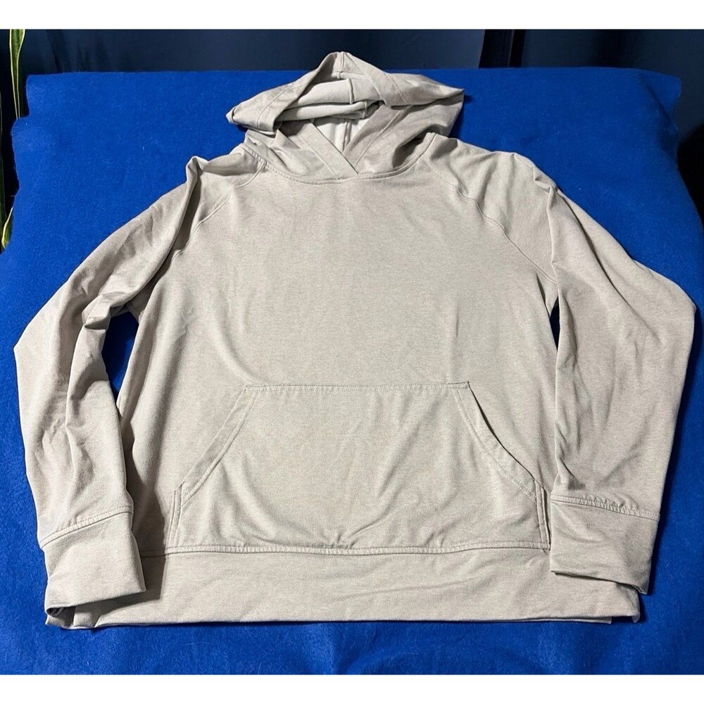 Danskin Women’s Hooded Pullover Hoodie Gray/beige Size M Activewear